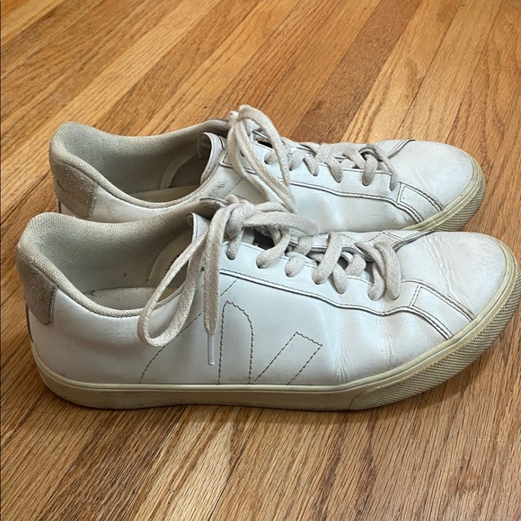 Veja Esplar white leather sneakers size 9 - Picture 7 of 13